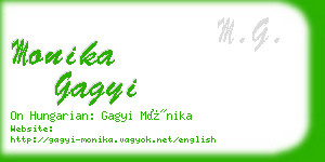 monika gagyi business card